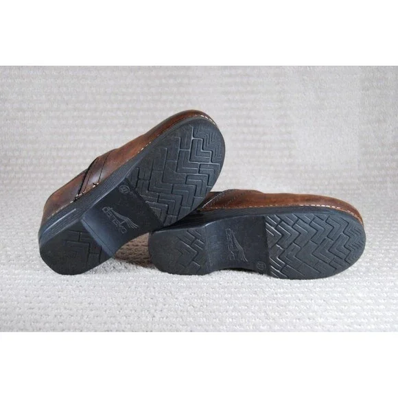 Dankso Professional Comfort Clogs Matte Antique Brown Oiled Leather 37 EU 7 US - Picture 8 of 9